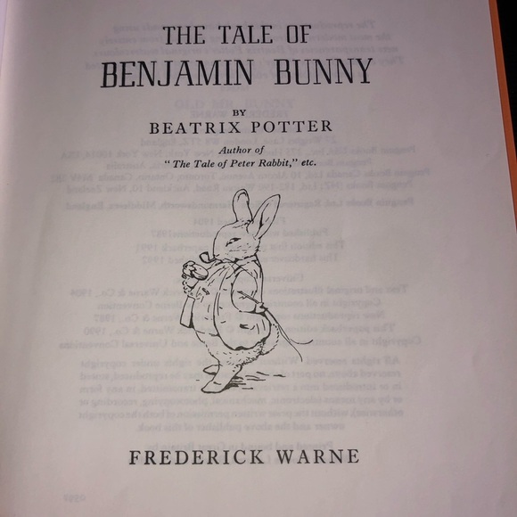 The Tale of Benjamin Bunny' by Beatrix Potter 1992.good shape - Picture 5 of 11